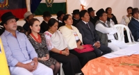 Autoridades presentes en la sesi&oacute;n conmemorativa de los 69 a&ntilde;os de parroquializaci&oacute;n. 