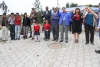 Autoridades de los organismos p&uacute;blicos y pobladores participan en el acto de inauguraci&oacute;n. 