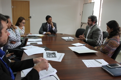 Autoridades de la Prefectura de Imbabura durante la presentaci&oacute;n de los resultados de la consultor&iacute;a para la implementaci&oacute;n del Fondo del Agua.