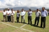 En medio de una programaci&oacute;n deportiva, el prefecto de Imbabura, Pablo Jurado, inaugur&oacute; el gramado del estadio.