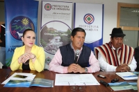 Rueda de prensa para informar sobre la celebraci&oacute;n del D&iacute;a Latinoamericano del Geoturismo.
